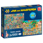 Jumbo Jan van Haasteren Puzzle (2000 stykker) The Music Shop & Holiday Jitters