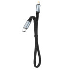 Dudao L10P USB-C - Lightning-kabel 10W - 23cm (USB-C/Lightning) Svart