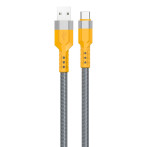 Dudao L23AC USB-kabel 120W - 1m (USB-A/USB-C) Grå