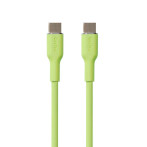 Puro Icon Soft USB-C-kabel - 1,5 m (USB-C/USB-C) Lysegrønn
