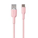 Puro Icon Myk USB-kabel - 1,5 m (USB-A/USB-C) Rosa