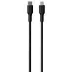 Puro Icon Soft Lightning-kabel - 1,5m (USB-C/Lightning) Svart