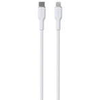 Puro Icon Soft Lightning-kabel - 1,5 m (USB-C/Lightning) Hvit