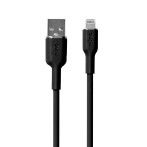 Puro Icon Soft Lightning-kabel - 1,5 m (USB-A/Lightning) Svart