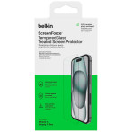 Belkin Screenforce Tempered Screen Protector for iPhone 15 Plus/14 Pro Max (antibakteriell)