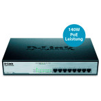 D-Link DGS-1008MP nettverkssvitsj 8 porter (PoE+)