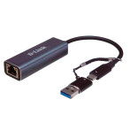 D-Link DUB-2315 Nettverksadapter 2,5 GB (USB-C/USB-A/RJ45)