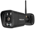 Foscam V5P WLAN utendørs overvåkingskamera m/sirene - PoE (3072x1728) Svart