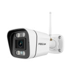 Foscam V5P WLAN utendørs overvåkingskamera m/sirene - PoE (3072x1728) Hvit