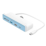 Hyper Drive 6-i-1 USB-C Dock for iMac (USB-A/USB-C/HDMI/kortleser) Hvit