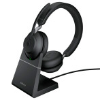 Jabra Evolve2 65 MS Stereo Bluetooth Headset (m/Dock) Svart