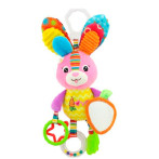 Happy Baby Activity Toy Rabbit Hanger - Rosa