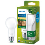 Philips Dimbar LED-pære E27 Matt - 4W (60W) Varm hvit