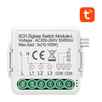 Avatto N-LZWSM01-3 Smart Switch Module No Neutral (ZigBee/Tuya) 3-kanals