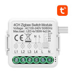 Avatto N-ZWSM01-4 Smart Switch Module (ZigBee/Tuya) 4-kanals