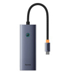 Baseus 5-i-1 USB-C-dokkingstasjon (HDMI/USB-A/USB-C)