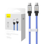 Baseus CoolPlay 100W USB-C ladekabel - 1m (USB-C/USB-C) Blå