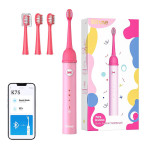 Bitvae K7S Sonic elektrisk tannbørste for barn m/børstehoder (m/app) Rosa