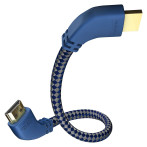 In-Akustik Premium 90° vinklet HDMI-kabel m/Ethernet - 2m (4K)