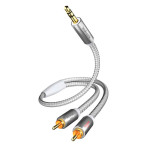 In-Akustik Premium Minijack for Phono-kabel - 3m (3,5 mm hann/2xRCA hann)