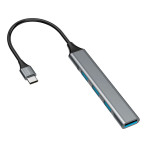 4smarts 4-i-1 USB-C-dokkingstasjon (USB-C/USB-A)