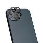 4smarts StyleGlass Kamerabeskyttelse for iPhone 15/Plus (9H) 2pk Svart
