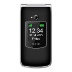 Beafon SL605 Silver Line mobiltelefon m/store tall - svart/sølv