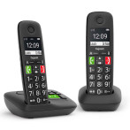 Gigaset E290A Duo trådløs fasttelefon m/dokk/store nøkler (telefonsvarer)