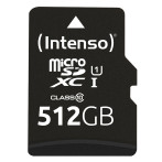 Intenso Performance MicroSDXC-kort 512 GB med adapter (UHS-I)