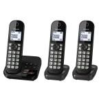 Panasonic KX-TGC463 Fasttelefon m/Dokk (1,6tm) 3pk - Svart