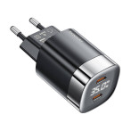 Toocki GaN USB-C Lader 35W (2xUSB-C) Svart