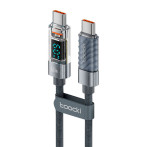 Toocki USB-C-kabel 100W - 1m (USB-C/USB-C) Svart