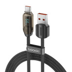 Toocki USB-C-kabel 66W - 1m (USB-A/USB-C) Svart