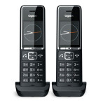Gigaset Comfort 550HX Duo fasttelefon med dockingstasjon (DECT/2x telefoner) svart/krom