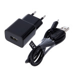Maxlife MXTC-01 USB-lader 2.1A (1xUSB-A) Svart + microUSB-kabel