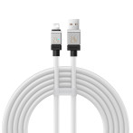 Baseus CoolPlay 2.4A Lightning-kabel - 2m (USB-A/Lightning) Hvit
