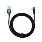 Baseus MVP 2 Albue 100W vinklet USB-C-kabel - 2m (USB-A/USB-C) Svart/blå
