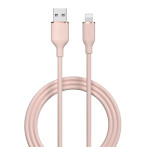 Devia Jelly 2,4A Lightning-kabel - 1,2m (USB-A/Lightning) Rosa