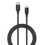 Devia Jelly 27W Lightning-kabel - 1,2m (USB-C/Lightning) Svart