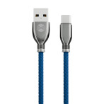 Forever Tornado 3A USB-C-kabel - 1m (USB-A/USB-C) Navy