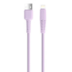 Setty Lightning-kabel 2.1A - 1.5m (USB-A/Lightning) lys lilla