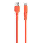 Setty USB-C-kabel 2.1A - 1.5m (USB-A/USB-C) oransje