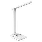 Lippa LED skrivebordslampe m/trådløs lading (390lm) Hvit
