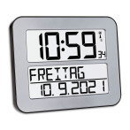 TFA Timeline Max Alarm Clock (Radiostyrt) Sølv