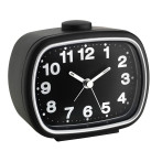 TFA Analog Quartz Alarm Clock (Snooze) Svart