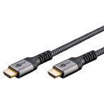 Goobay High Speed HDMI 2.0-kabel m/Ethernet - 3 m (hann/hann) haiskinn grå