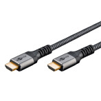 Goobay High Speed HDMI 2.0-kabel m/Ethernet - 15m (hann/hann) haiskinn grå