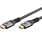 Goobay Ultra High Speed HDMI 2.1-kabel - 2 m (hann/hann) Sharkskin Grey