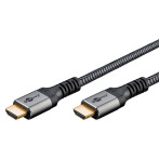 Goobay Ultra High Speed HDMI 2.1-kabel - 3 m (hann/hann) haiskinn grå