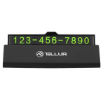 Tellur Basic telefonnummerkort - 1 telefonnummer (svart)